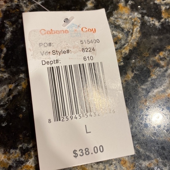 R womens Cabana Cay soft stretchy 3/4 sleeve regular size top L.   NWT - Picture 4 of 6